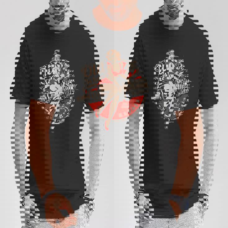 スパークプラグ ピンナップ メカニック Tシャツ 面白い贈り物