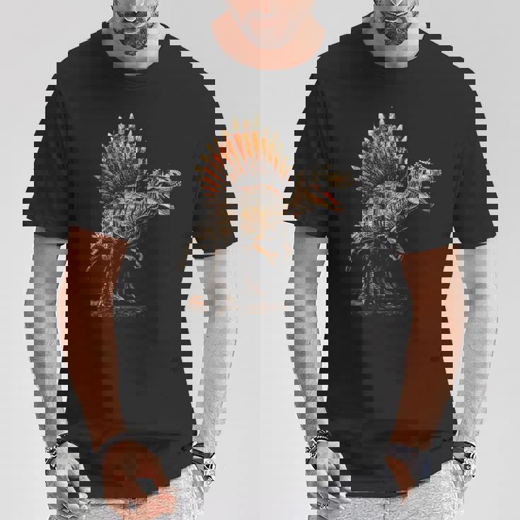 スピノサウルス 恐竜 グラフィックアート スピノサウルス Tシャツ 面白い贈り物