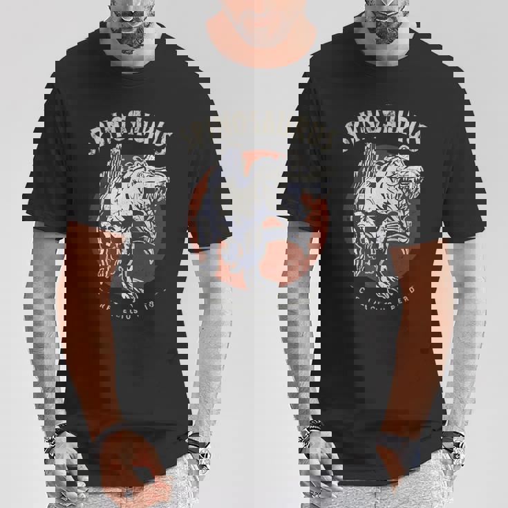 スピノサウルス 白亜時代の生き物 恐竜ファン向け Tシャツ 面白い贈り物