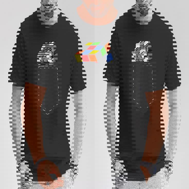 スピードキューブパズル キューブキューブポケットキューブ Tシャツ 面白い贈り物