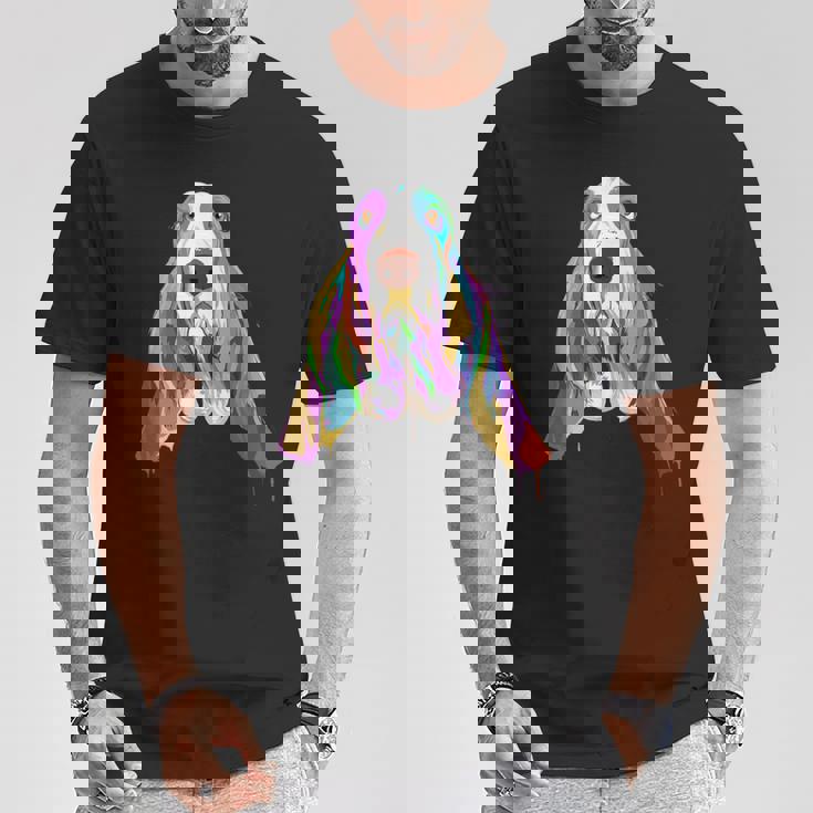 スプラッシュドッグ バセットハウンド Tシャツ 面白い贈り物