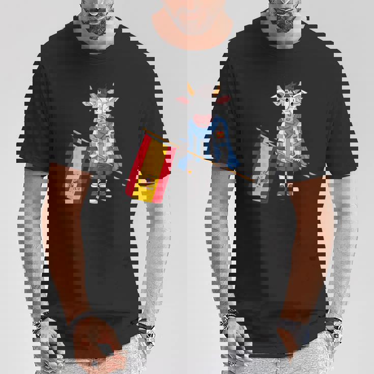 スペイン牛のファン Tシャツ 面白い贈り物