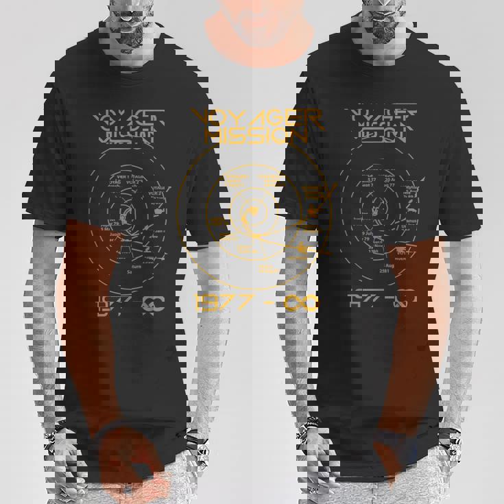 スペースボイジャー 1 2プローブ 宇宙探査軌跡 Tシャツ 面白い贈り物