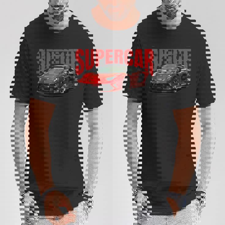 スポーツカーファンのいたるところに完璧なスーtシャツ Tシャツ 面白い贈り物