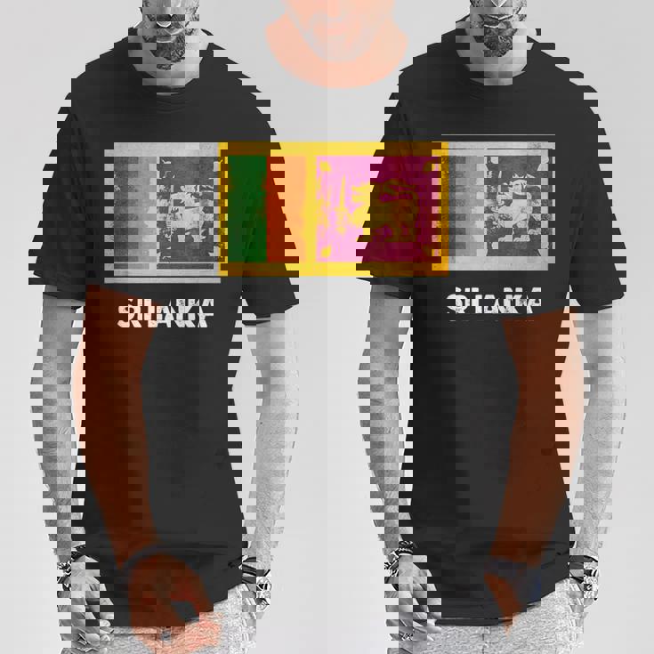 スリランカ国旗tシャツ Tシャツ 面白い贈り物