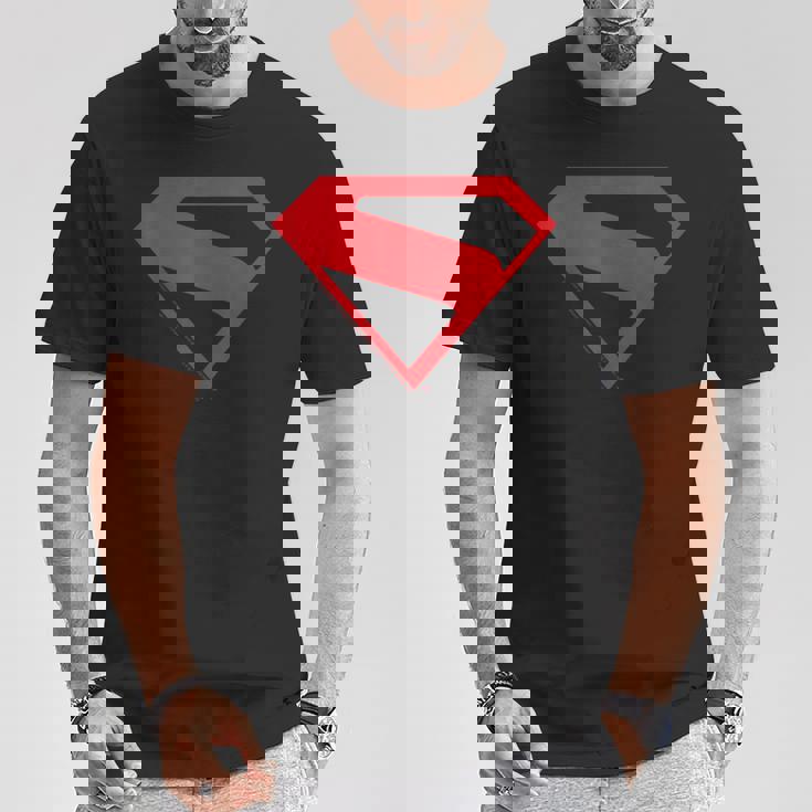 スーパーマン映画デザインのスーパーマンシルエット。 Tシャツ 面白い贈り物