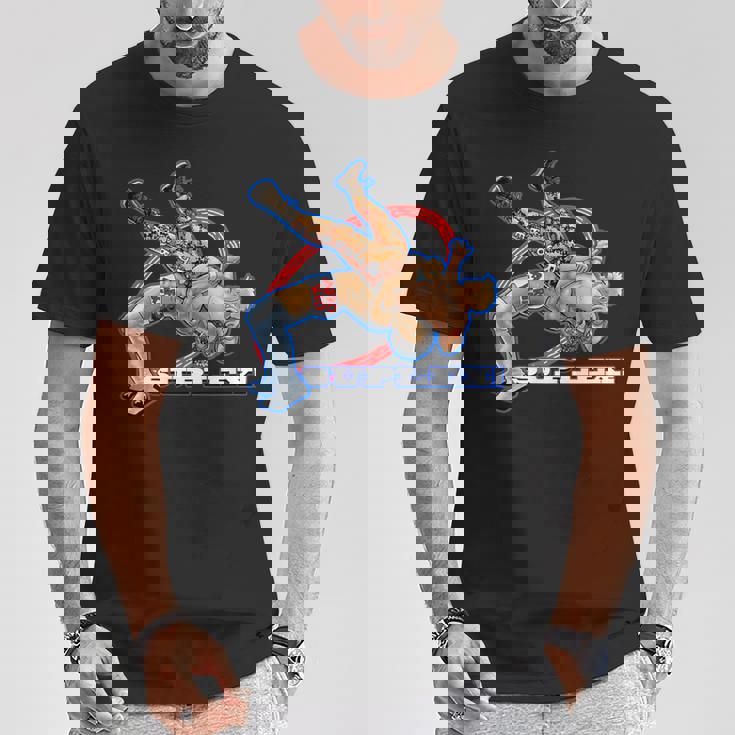 スープレックス プロレスアート Tシャツ 面白い贈り物