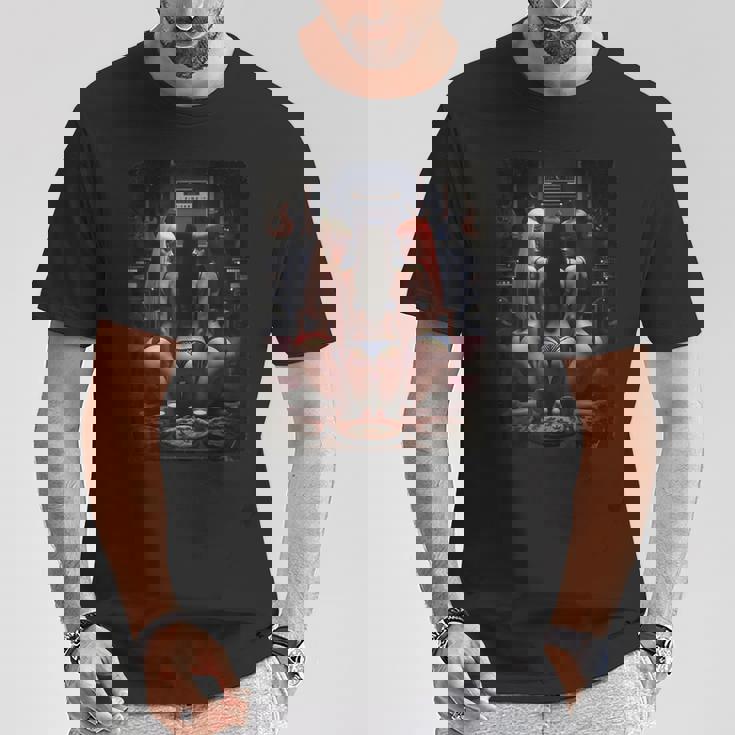 セクシーガールグラフィックtシャツ ホットガールズ&ギター 2 グランジ Tシャツ 面白い贈り物