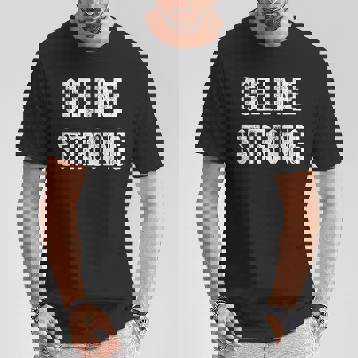 セリーヌストロングセリーヌサポーター Tシャツ 面白い贈り物