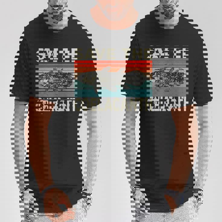 セーブ・ザ・シーラカンス。 Tシャツ 面白い贈り物