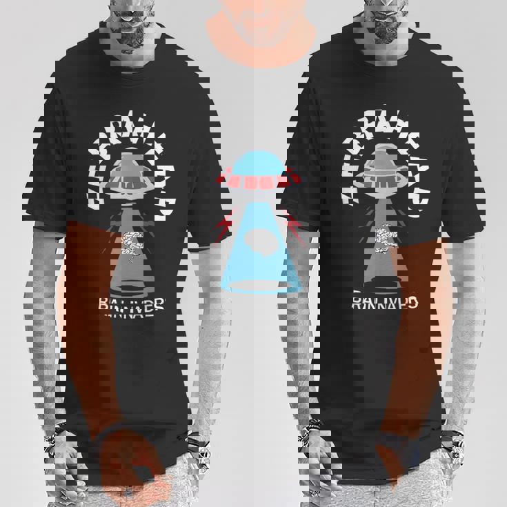 ゼブラヘッド脳侵略者面白いデザイン。 Tシャツ 面白い贈り物