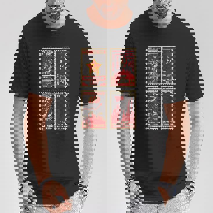 ソビエト消印sovi8ヴィンテージプロパガンダ。 Tシャツ 面白い贈り物