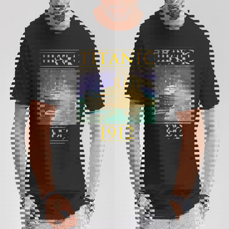 タイタニックtシャツ 帆船 ヴィンテージ クルーズベッセル 1912年 ギフト Tシャツ 面白い贈り物