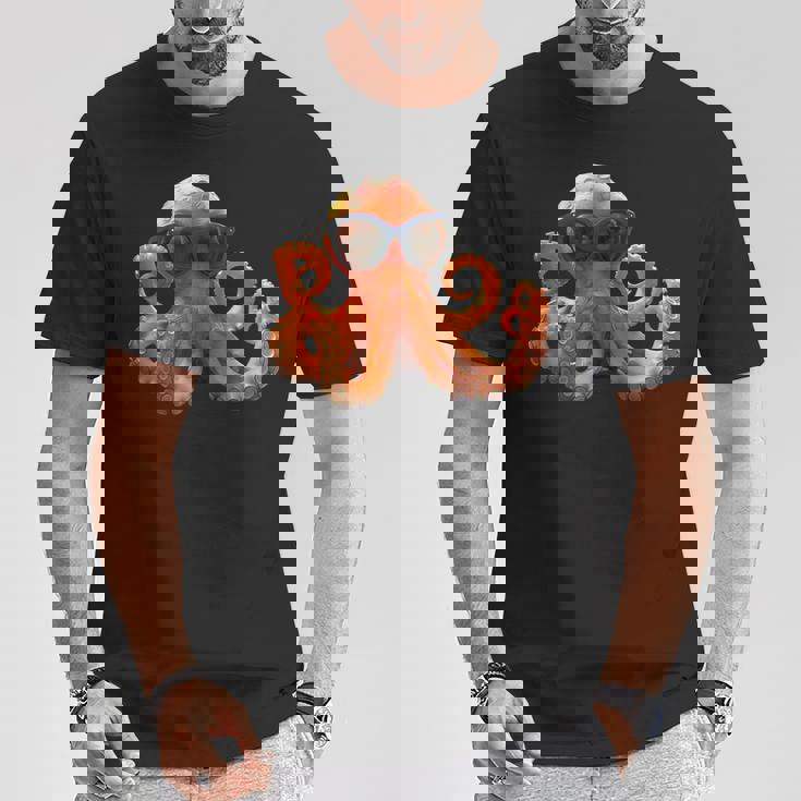 タコ 小タコ イカ 海 恋 甘タコ Tシャツ 面白い贈り物