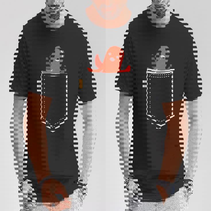 タコさんウインナー たこさん ウインナー 食べ物 イラスト ワンポイント ポケット デザイン かわいい おもしろ Tシャツ 面白い贈り物