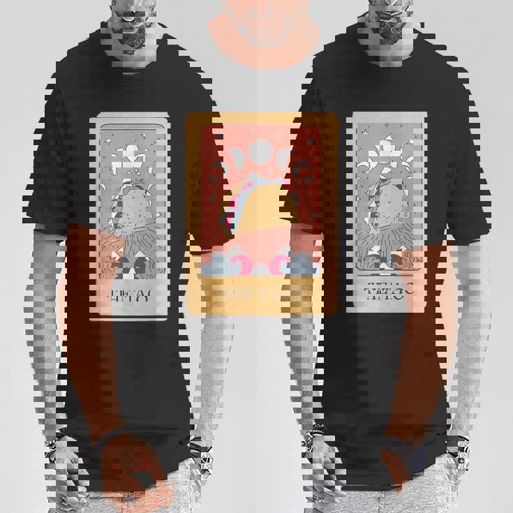 タコスタロット神秘的な星月面白い食通デザイン。 Tシャツ 面白い贈り物