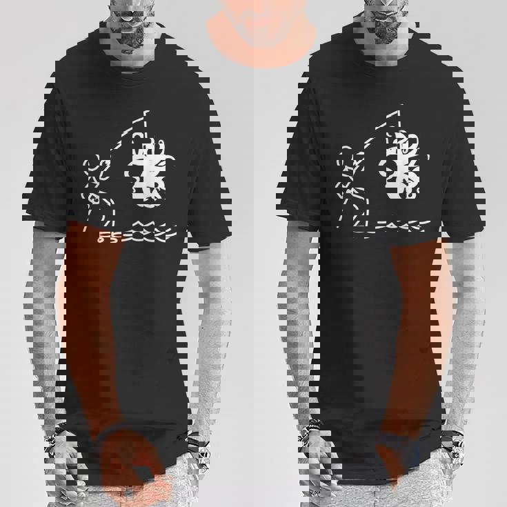 タコ釣りタコクラーケンケンケファロポッド ファニータコ Tシャツ 面白い贈り物