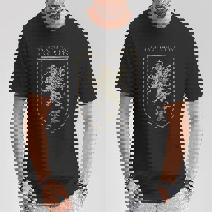 タルタリア-タルタリア帝国グリフィン、タルタリア家紋 Tシャツ 面白い贈り物