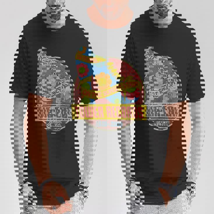 タワーレコード レトロ サンセット ブルバード ヴィンテージ 音楽 ハリウッド Tシャツ 面白い贈り物