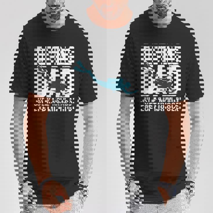 ダイビング お父さん ヴィンテージ スキューバ ダイバー 父 スキューバダイビング Tシャツ 面白い贈り物