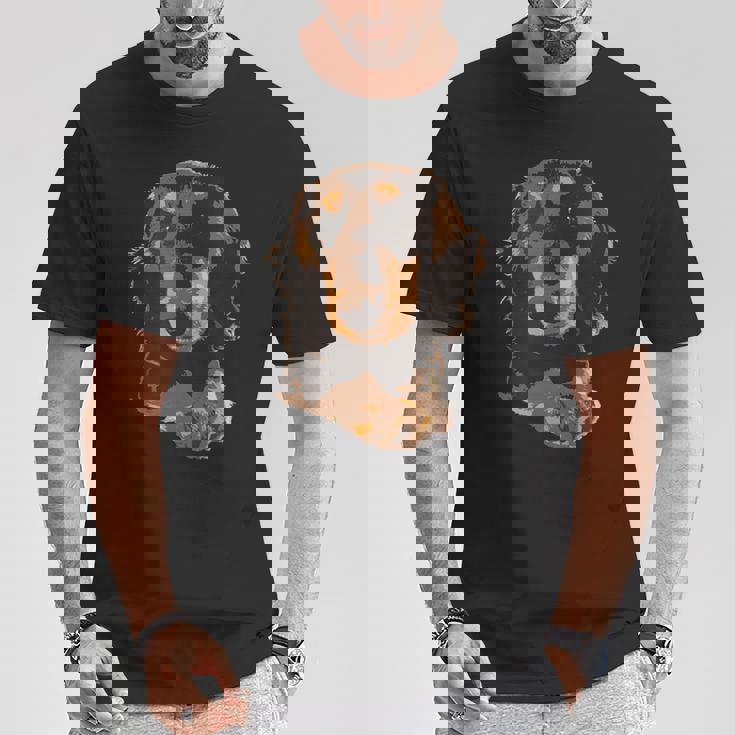 ダックス イラスト 愛犬家 犬 アート Tシャツ 面白い贈り物