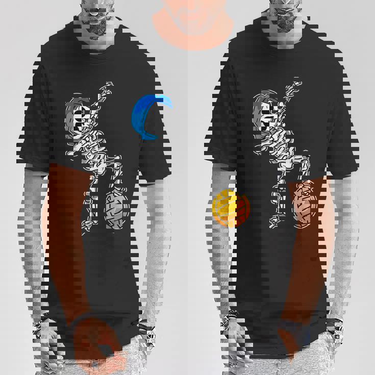 ダビング 水球 スケルトン ハロウィン 骨 ダブダンス Tシャツ 面白い贈り物