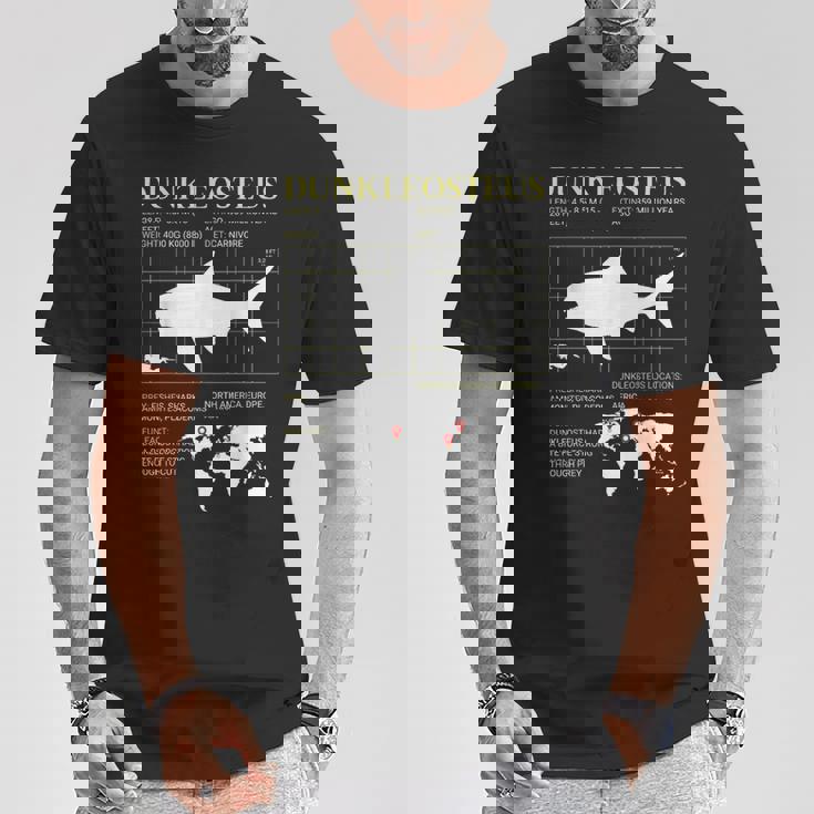 ダンクルオステウス デボン紀の海の怪物 絶滅動物 Tシャツ 面白い贈り物