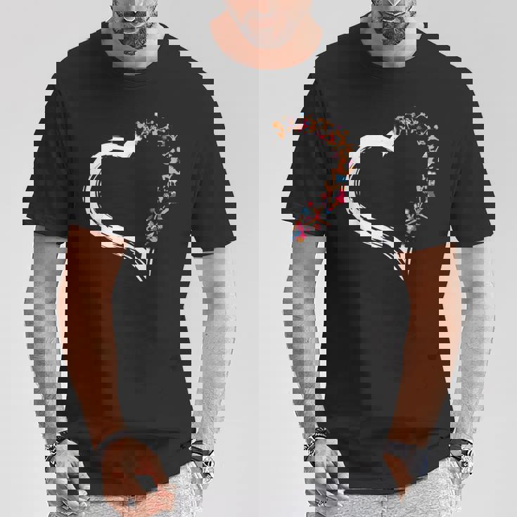 チア・チアリーディング・ハート Tシャツ 面白い贈り物