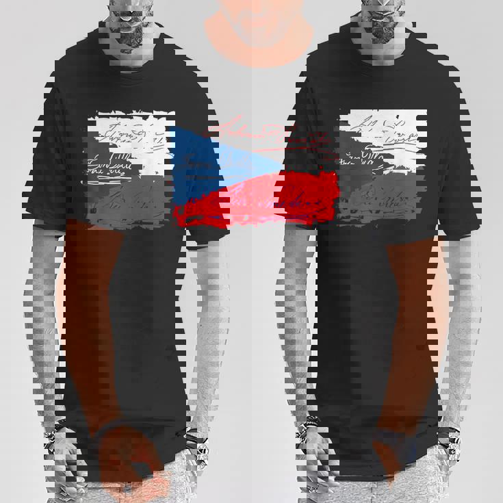 チェコの作曲家 ドヴォラック・ドラ・スメタナ チェコ Tシャツ 面白い贈り物