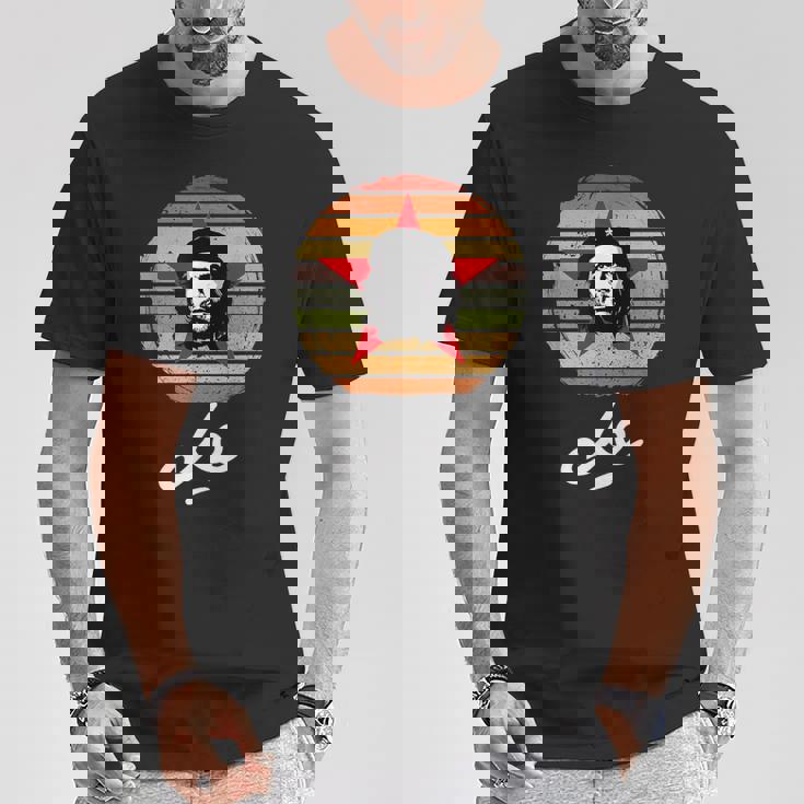 チェ・ゲバラ、キューバ、革命、署名、ゲリラ、チェ Tシャツ 面白い贈り物