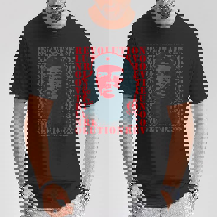 チェ・ゲバラ・レボリューション・レベル・レッド Tシャツ 面白い贈り物
