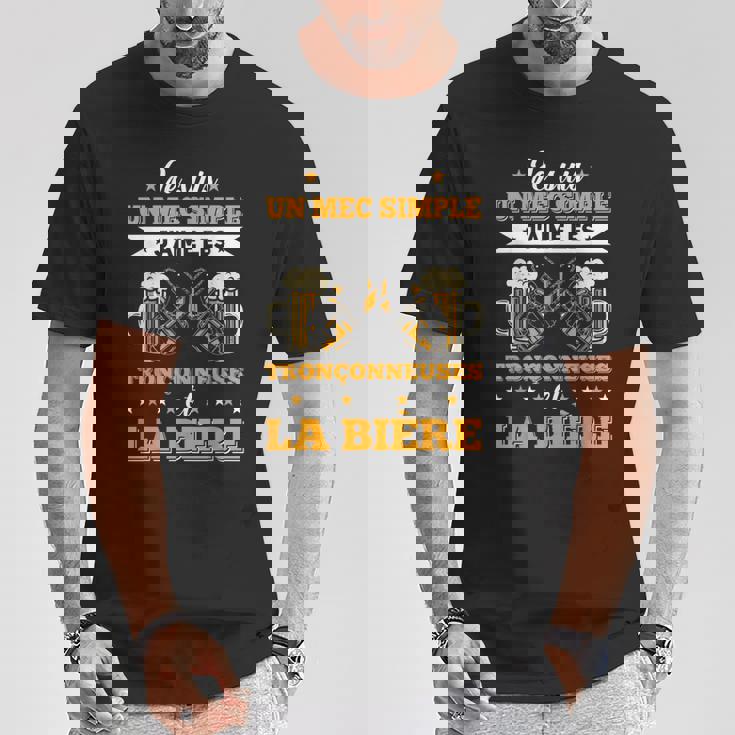 メンズ チェーンソー&ビール ランバージャック&林業チェーンソー Tシャツ 面白い贈り物