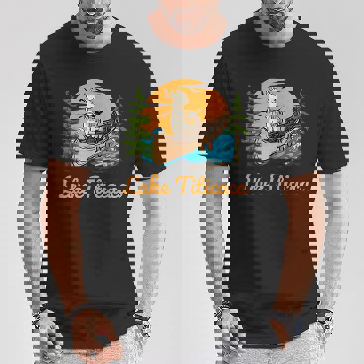 チチカカ湖 Tシャツ 面白い贈り物