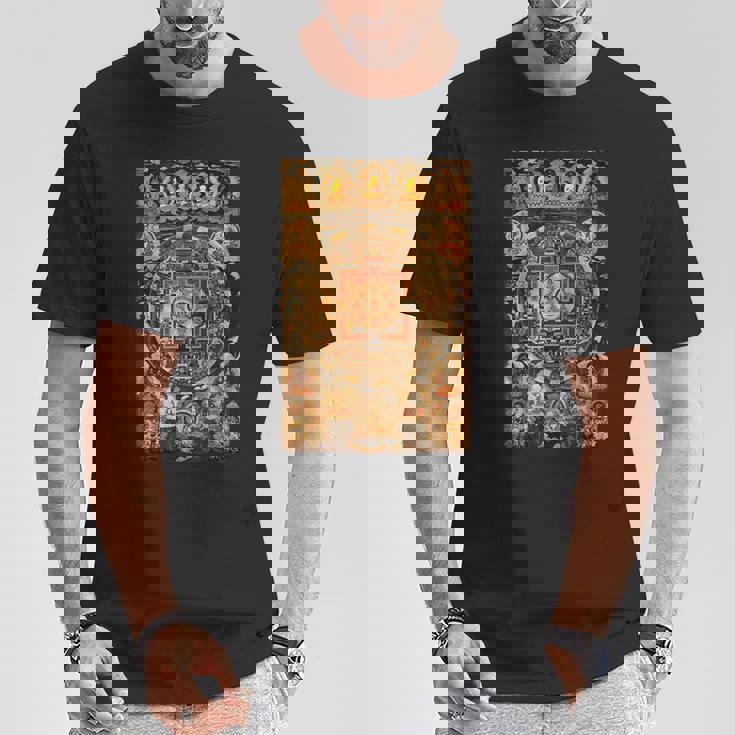 チベット曼荼羅 仏教 スピリチュアル タンカ 芸術 仏教 Tシャツ 面白い贈り物