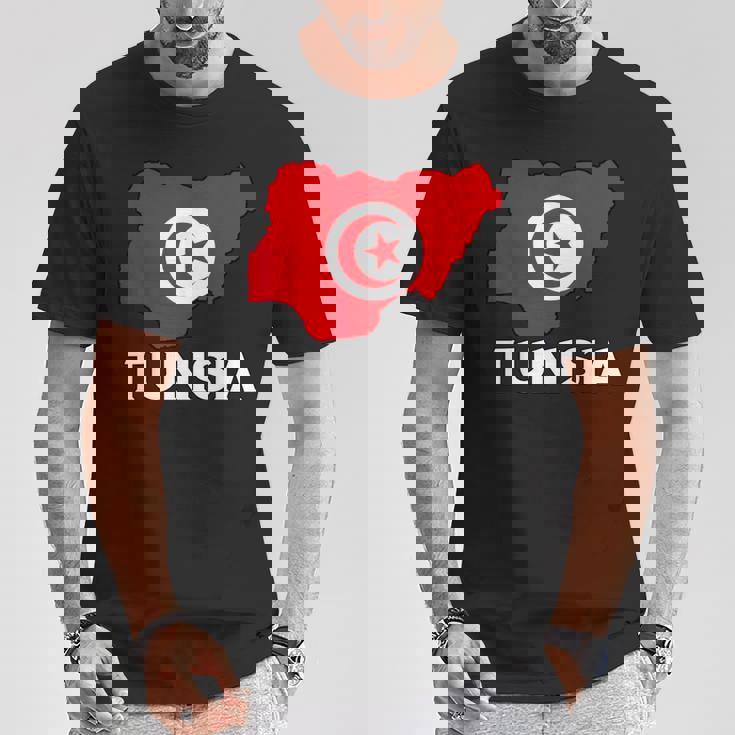 チュニジア国旗 地図 チュニジアのルーツ チュニジア プライド チュニジア Tシャツ 面白い贈り物