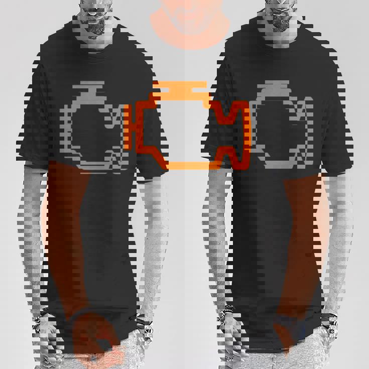 チューナーカー ガイ Ledチェックエンジンライト Tシャツ 面白い贈り物