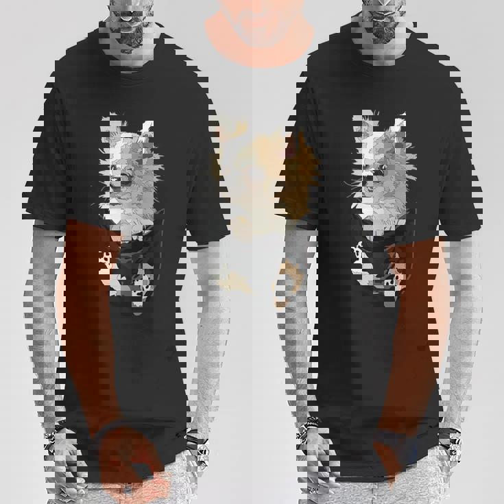 チワワ インポケット チワワ 長髪 チワワ 犬好き Tシャツ 面白い贈り物