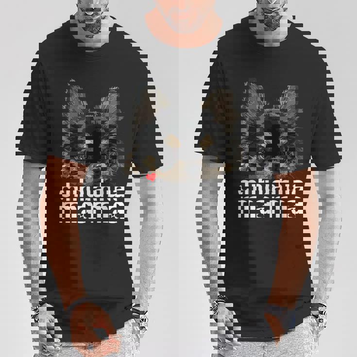 チワワ ママ チワワ 長髪 ママ ママ チワワ 犬 Tシャツ 面白い贈り物