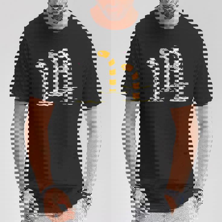 チンアナゴ & ニシキアナゴ【どうぶつフレンズ】水族館の生き物 かわいい 面白 動物 イラスト Tシャツ 面白い贈り物