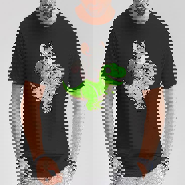 チンチラ T-Rex 恐竜 ペット おもしろい ティラノサウルス Tシャツ 面白い贈り物