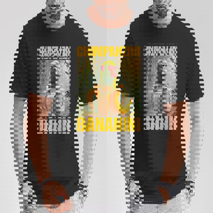 チンパンジーニ バナニーニ イタリアのブレインロットミーム Tシャツ 面白い贈り物