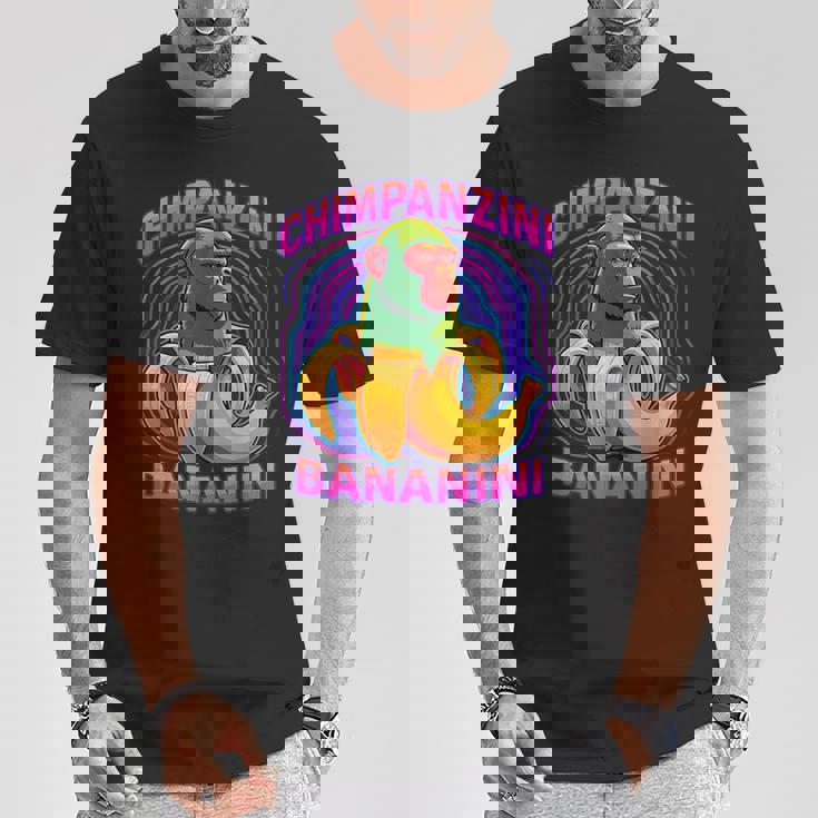 チンパンジーニ バナニーニ イタリアのブレインロットミーム Tシャツ 面白い贈り物