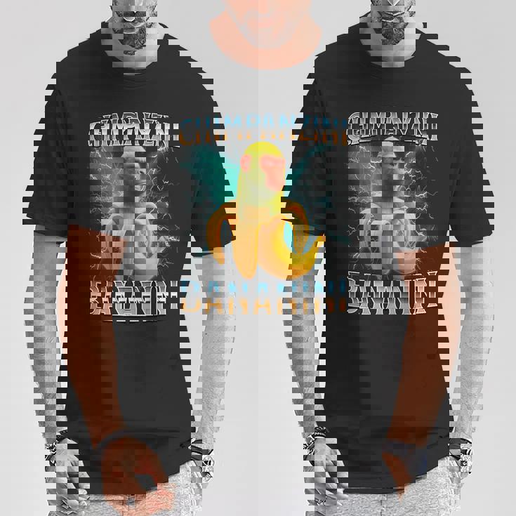 チンパンジーニ バナニーニ イタリアンブレイン Tシャツ 面白い贈り物