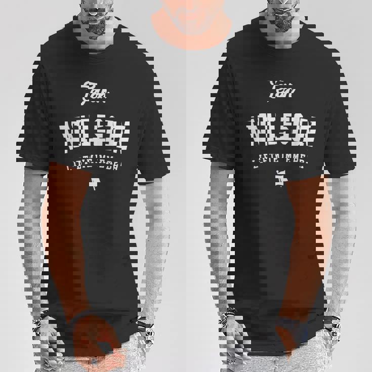 チームウィルソン生涯メンバーファニーネームウィルソン Tシャツ 面白い贈り物