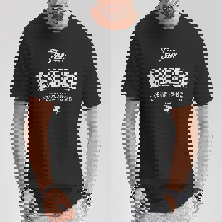 チーム雷電生涯メンバー おかしな名前 雷電。 Tシャツ 面白い贈り物