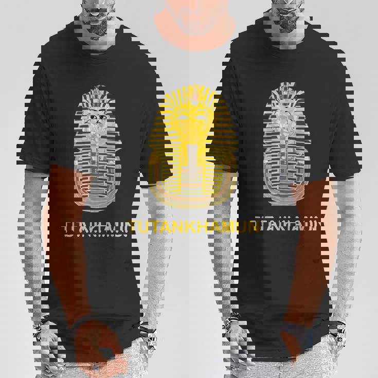 ツタンカーメン ゴールドマスク ツタン王 ファラオ 古代エジプト Tシャツ 面白い贈り物