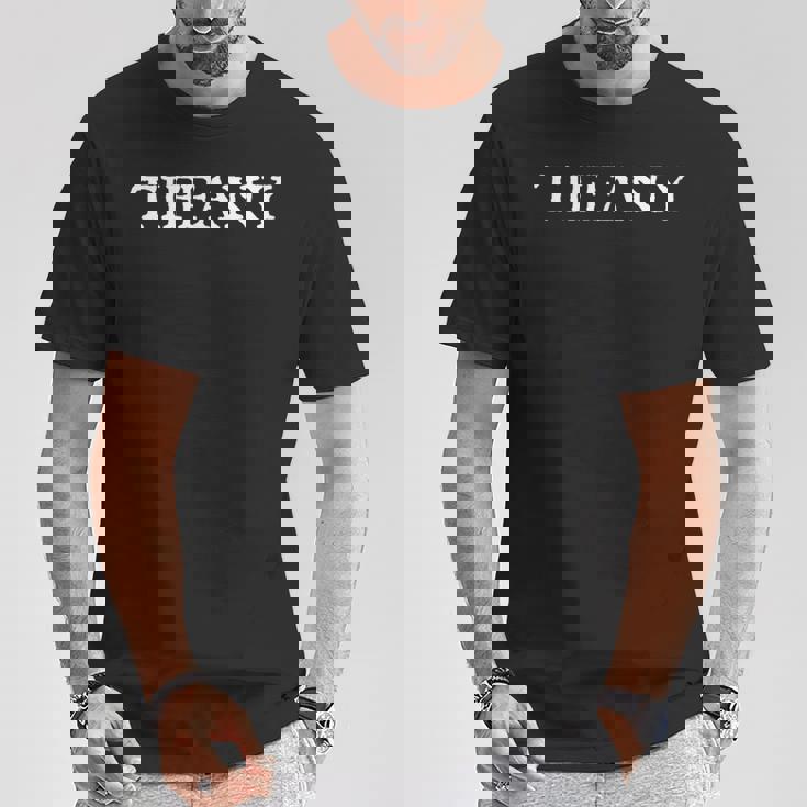 ティファニー ファーストネーム シンプルデザイン Tシャツ 面白い贈り物