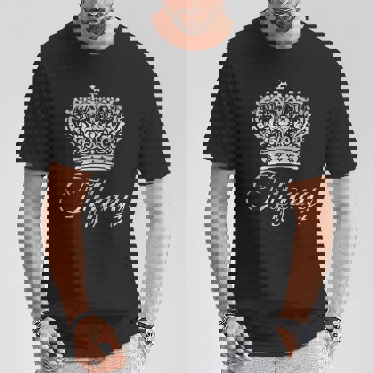 ティファニー女王 女王 名 王冠 リーガルプリンセス Tシャツ 面白い贈り物