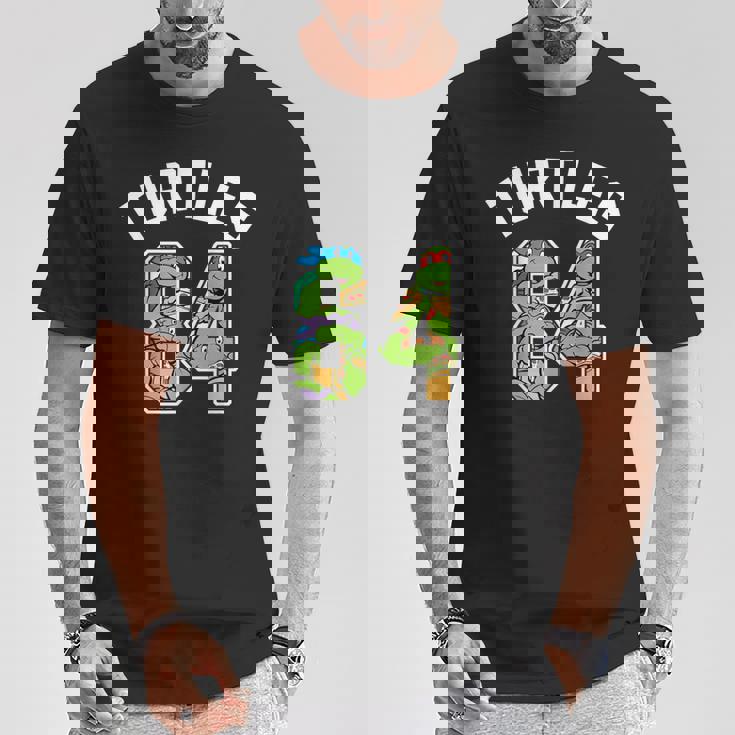 ティーンエイジ・ミュータント・ニンジャ・タートルズ 84フィート グループコラージュ Tシャツ 面白い贈り物