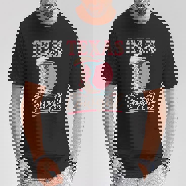 テキサス カウガール デザート ウエスタン テキサス カウガール Tシャツ 面白い贈り物